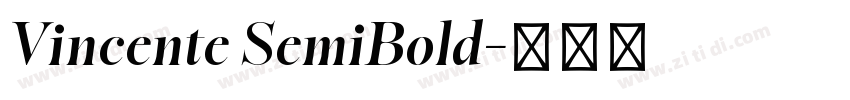 Vincente SemiBold字体转换